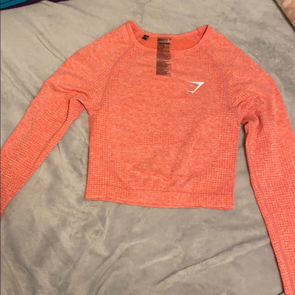 Women’s GYMSHARK seamless long sleeve crop top